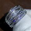 Huitan Hyperbole Wide Ring for Women Gold Color Luxury Twist Design Band Cocktail Rings Fashion Female Accessories Party Jewelry