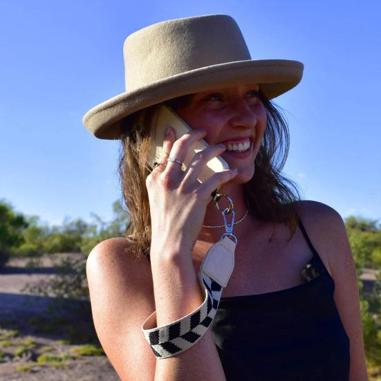 Mobile Phone Strap Cross Body Phone String with Zipper Wallet Pouch Adjustable Phone Purse for IPhone Hands-Free Phone Lanyard