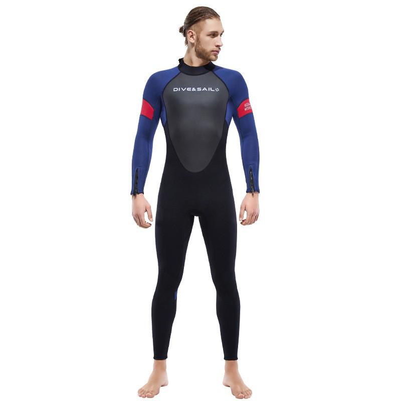 Diving Suit Men's Thick One-piece 3MM Women's Snorkeling Surfing Jellyfish Cold-proof Swimsuit