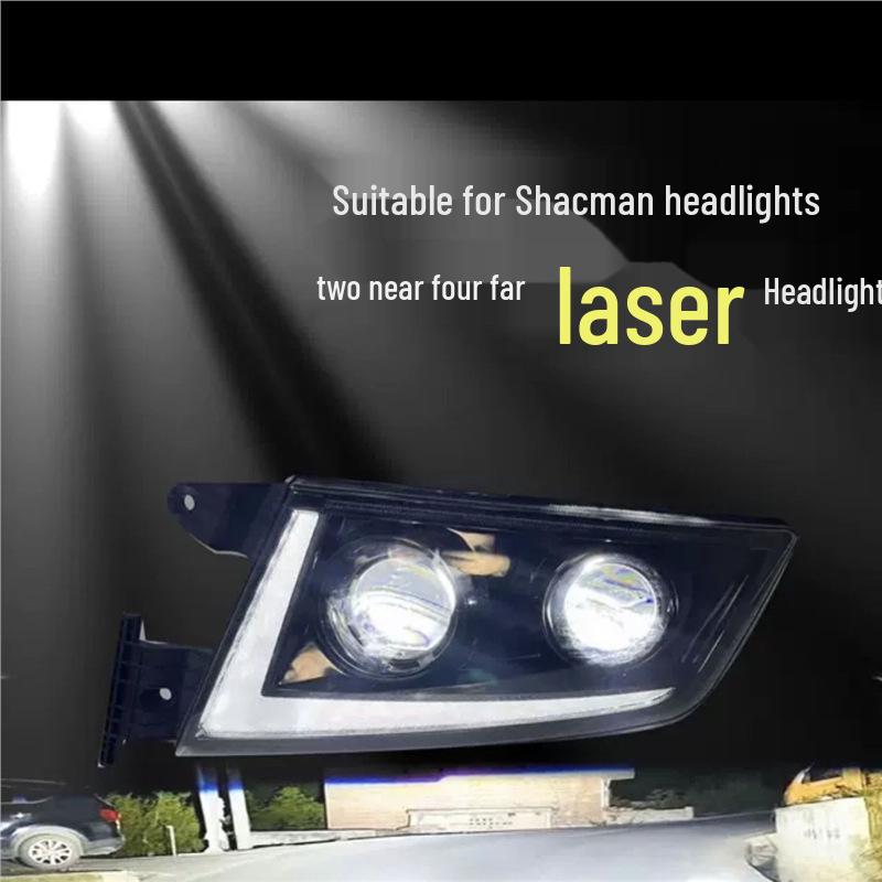 Sinotruk Sitrak LED Headlight Assembly: Dual Lens, High Brightness for G7/G7S Laser Right