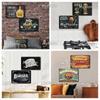 [MyPlate] Hamburger Metal Sign Plaque Metal Vintage Tin Sign Wall Decor For Club Man Cave Bar Decoration Tin Plate