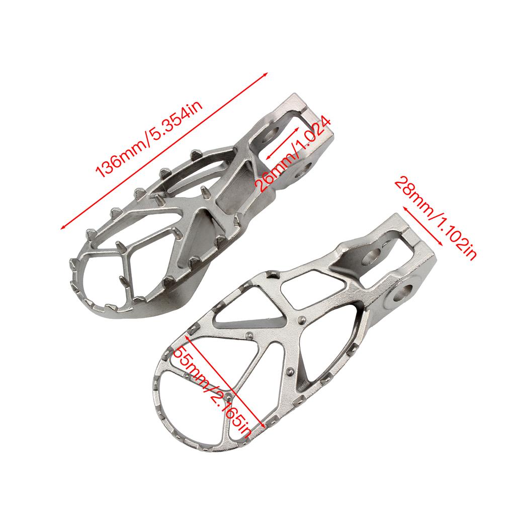 For KTM Motorcycle Foot Pegs Stainless Steel Pedal 125 150 250 SXF XC 350 450 2018 To 2024 Enduro Dirt Bike Modified Accessories