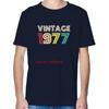 Fashion Birthday Gift TShirt 1977 Vintage Retro T Shirt Unisex Tees Tops Cotton Short Sleeve TShirts Streetwear Print T Shirt
