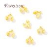 10-20Pcs/Lot Crimp Beads For Jewelry 18K Gold Plated End Caps For Jewelry ,Bead Tip Ball Chain Connectors Bracelets Accessories