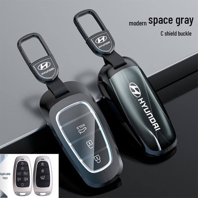

Чехол для ключа Hyundai Tucson Palisade IONIQ Nexo L с кнопкой-защелкой