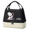 SNOOPY Renk Bloklu Yalıtımlı Öğle Yemeği Çantası Buz Paketli