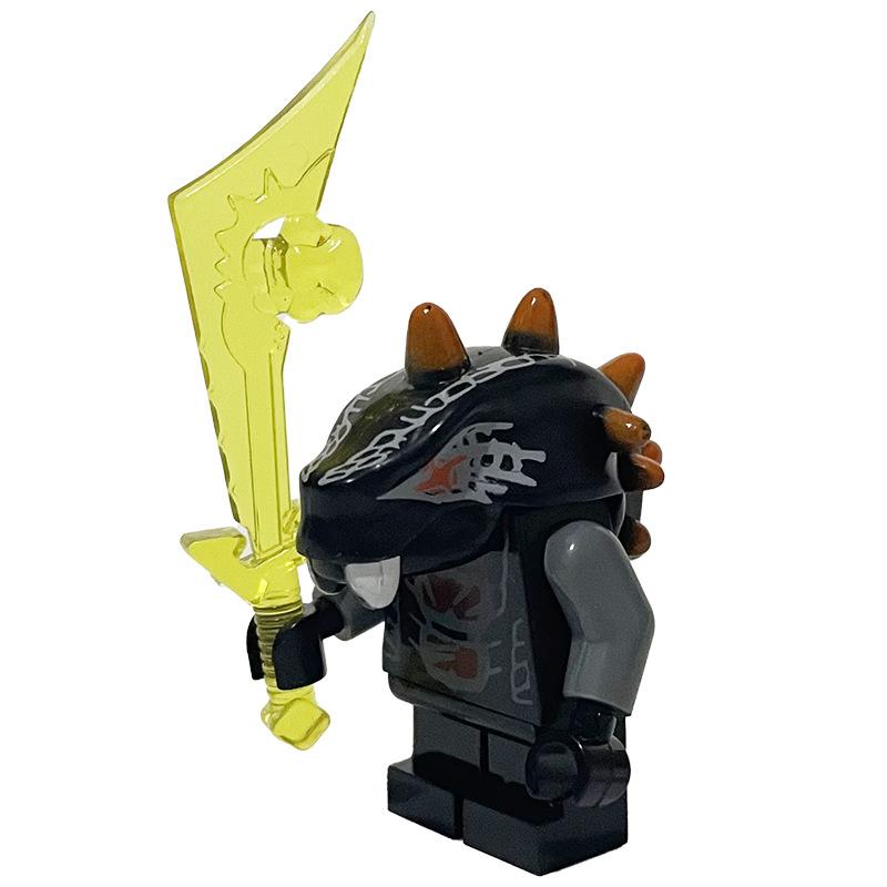 Ninja Warrior Superhero Doll With Weapon Single Building Block Assembly Toy