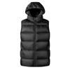 Men's Casual Loose Color-blocked Cotton Warm Jacket, Men's Double-sided Wearable, Detachable Cap Sleeveless Vest Jacket