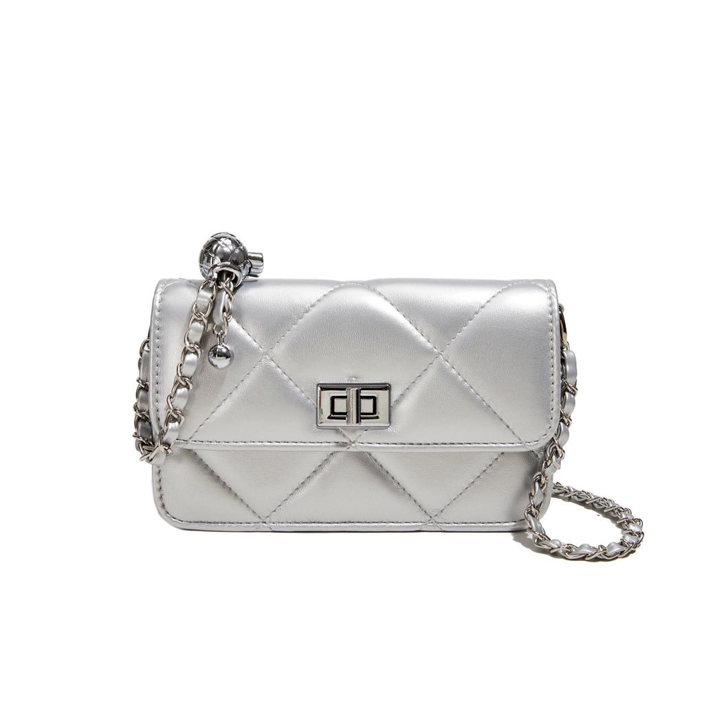 Rhombus Chain Bag Women'S Messenger Bag Casual Fashion Design Shoulder Small Square Bag