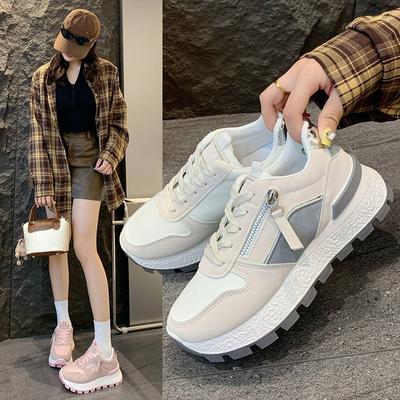 Freizeit-Sportschuhe für Damen im neuen Stil, Große Größen, Vielseitig, Dicke Sohle, Design zur Erhöhung der inneren Höhe