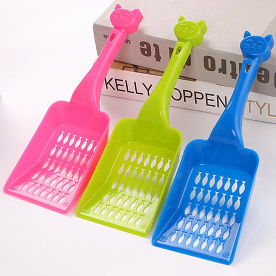 Tragbare Katzenklo-Hunde-Futter-Schaufel Plastikschaufel Reinigungsgerät Haustierbedarf