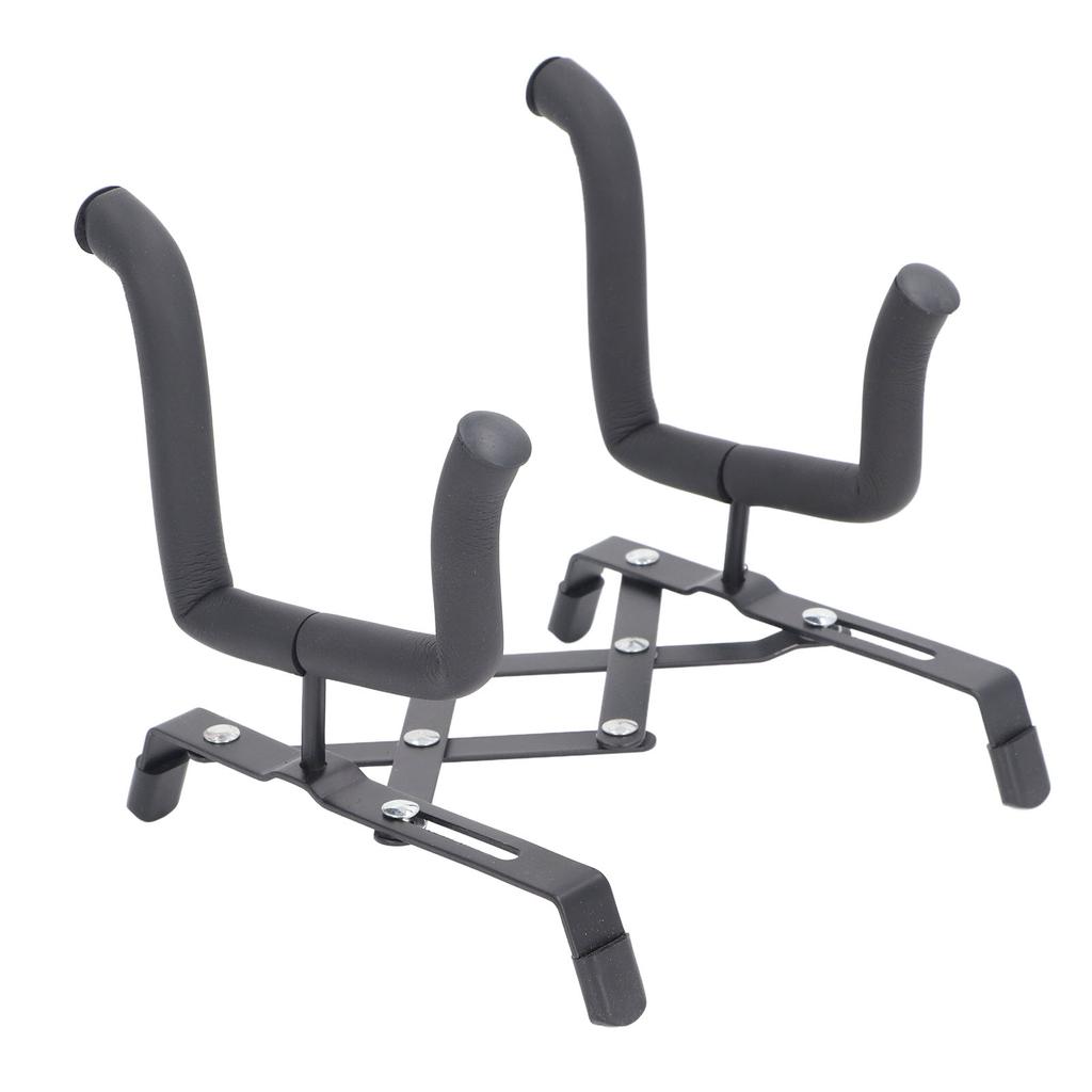 Floor Foldable Violin Stand Metal and Sponge H Shape Portable Retractable Ukulele Stand