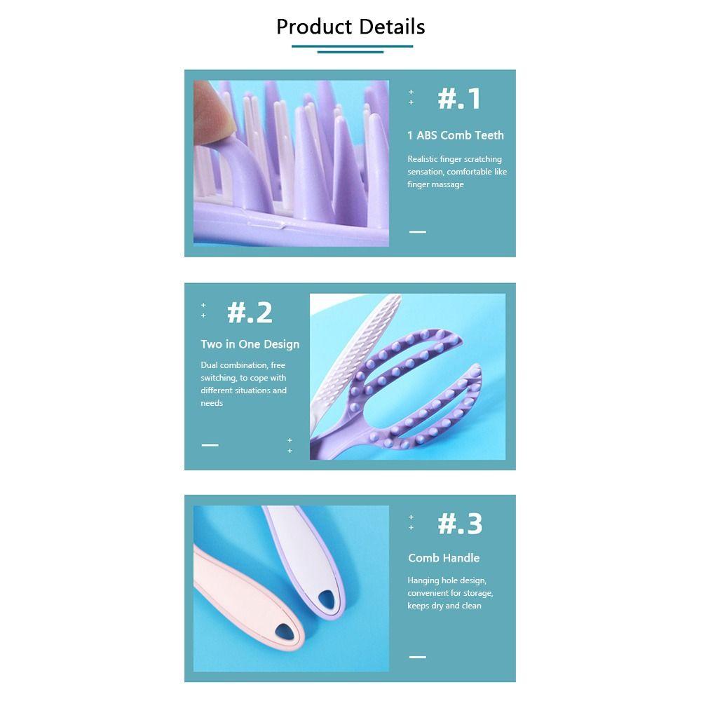 2 in  1 Massage Comb Plastic Hair Straightening Comb High Quality Hairdressing Comb  Wash Hair