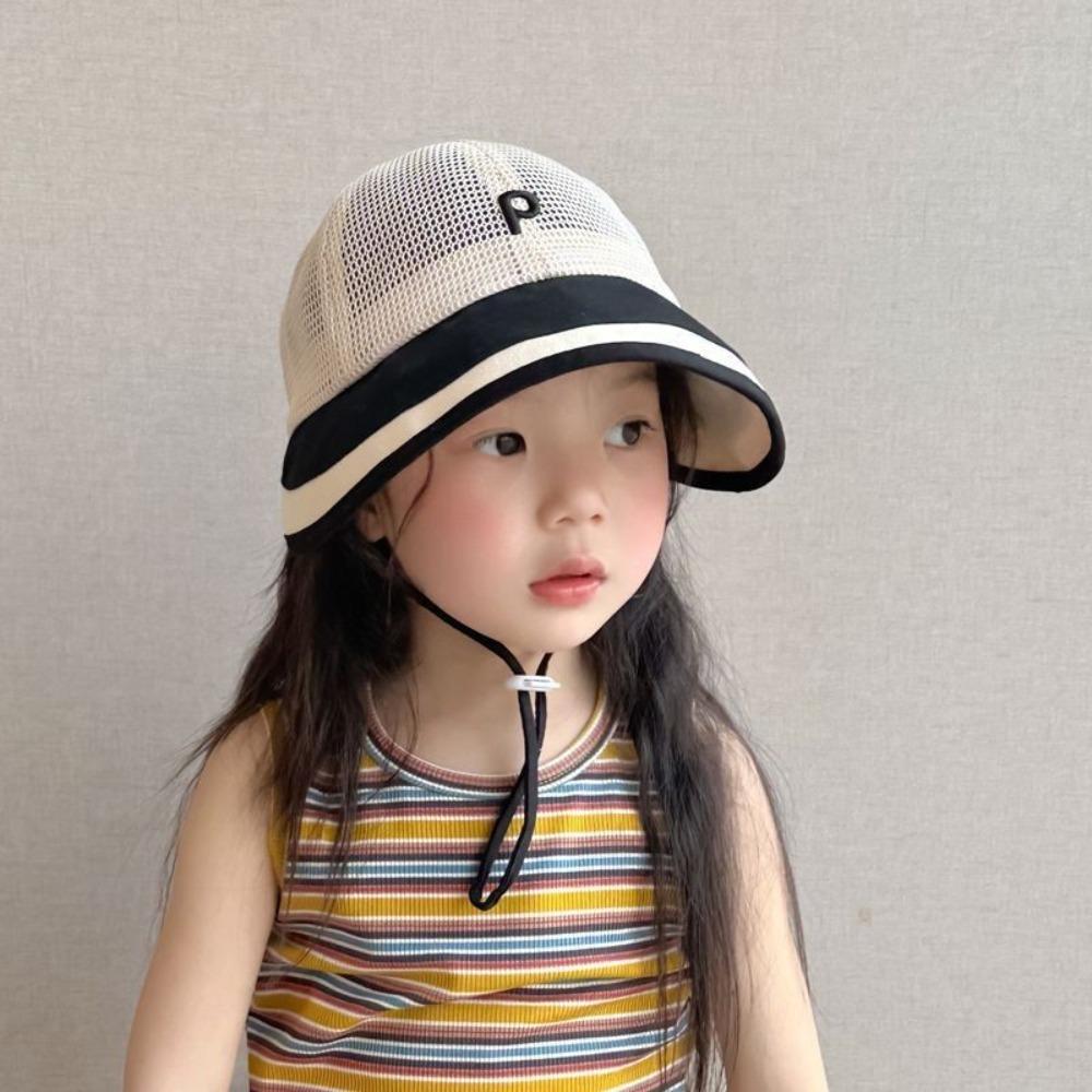 Letter Baby Fisherman Hat Large Visor Kids' Summer Hats Fashion Sun Hats