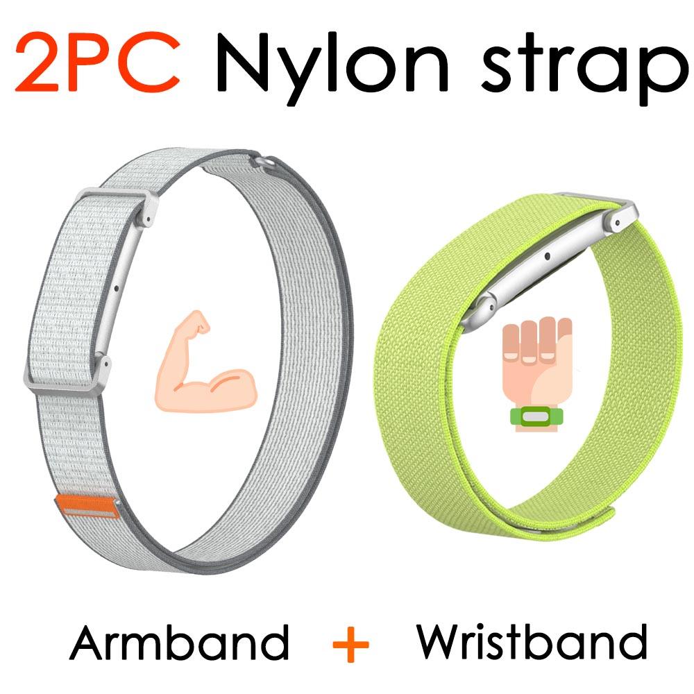 Nuovo cinturino bicipite in trama di nylon per Google Fitbit Air Strap, cinturino di ricambio per fitness tracker da polso/braccio per Google Fitbit Air Band