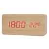 Creative Sound-Activated Wooden Clock - Multifunctional Home & Student Gift