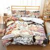 3D Anime Fairy Tail Bedding Set Bed Three-piece Set Duvet Cover Single Double Bed Queen Size Duvet Cover Set Adult Kid's Bedroom Tool
