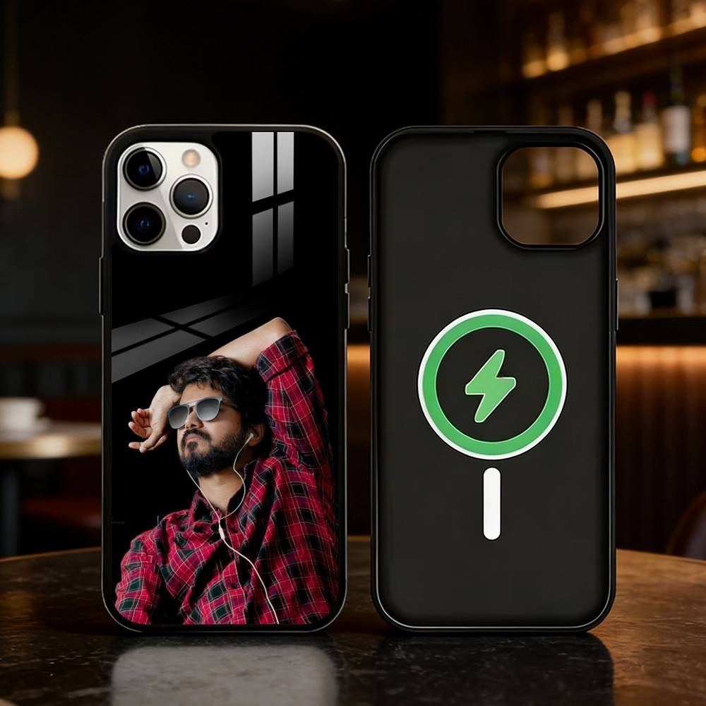 T-ThalaPathy Actor V-Vijay Phone Case For iPhone 17,16,15,14,13,12,Plus,Pro,Max For Magnetic Wireless Charge
