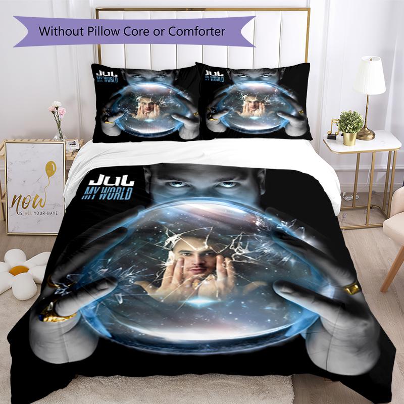3pcs Jul Fait d'or pattern bedding set duvet cover set includes duvet cover &pillowcases, perfect all season bedroom decoration & gift
