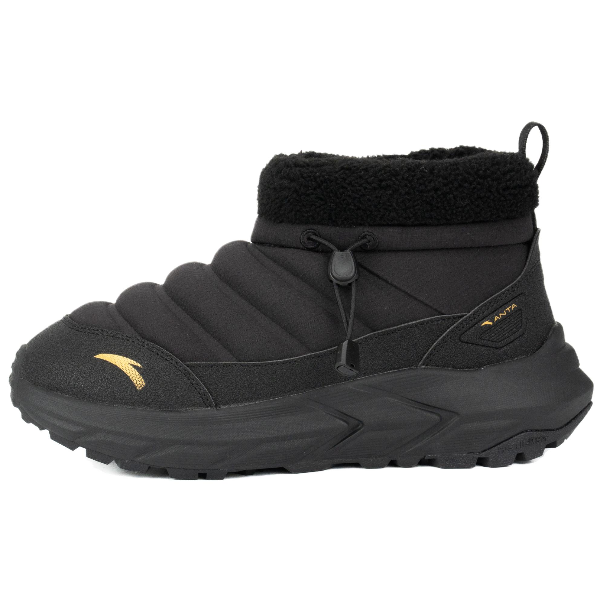 

Anta Winter Warm Casual Boundary Down Wool High-Top Cotton Shoes Kids sneaker Basic-Black 122548936-2 40