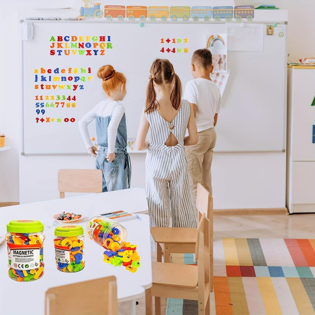 78 PCS Magnetic Letters Numbers Alphabet, Colorful Plastic Educational Toy, Learning Spelling Counting for Kids, Chiristmas Gift