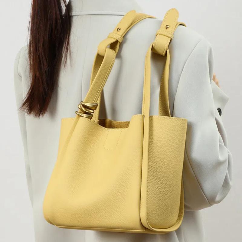 

New Style Handbag for Women s Genuine Leather Bags Summer Small Tote Bag Ladies Crossbody Shoulder Bag 2026 жовтий