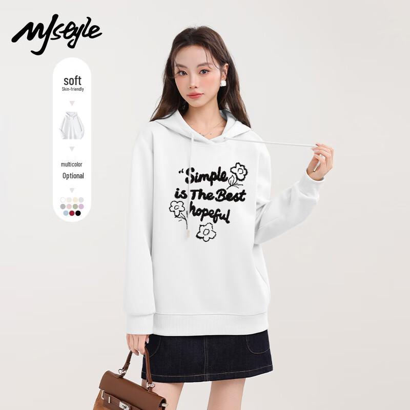 MJ STYLE Women's Hooded Long Sleeve Sweatshirt