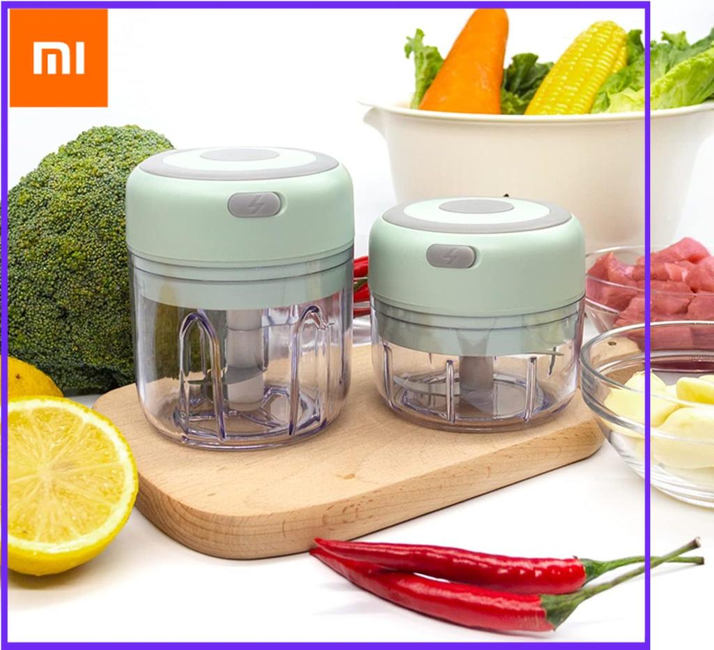 Xiaomi Electric Mini Garlic Chopper, Portable Food Processor, Vegetable Chopper Onion Mincer, Cordless Meat Grinder with USB Charging