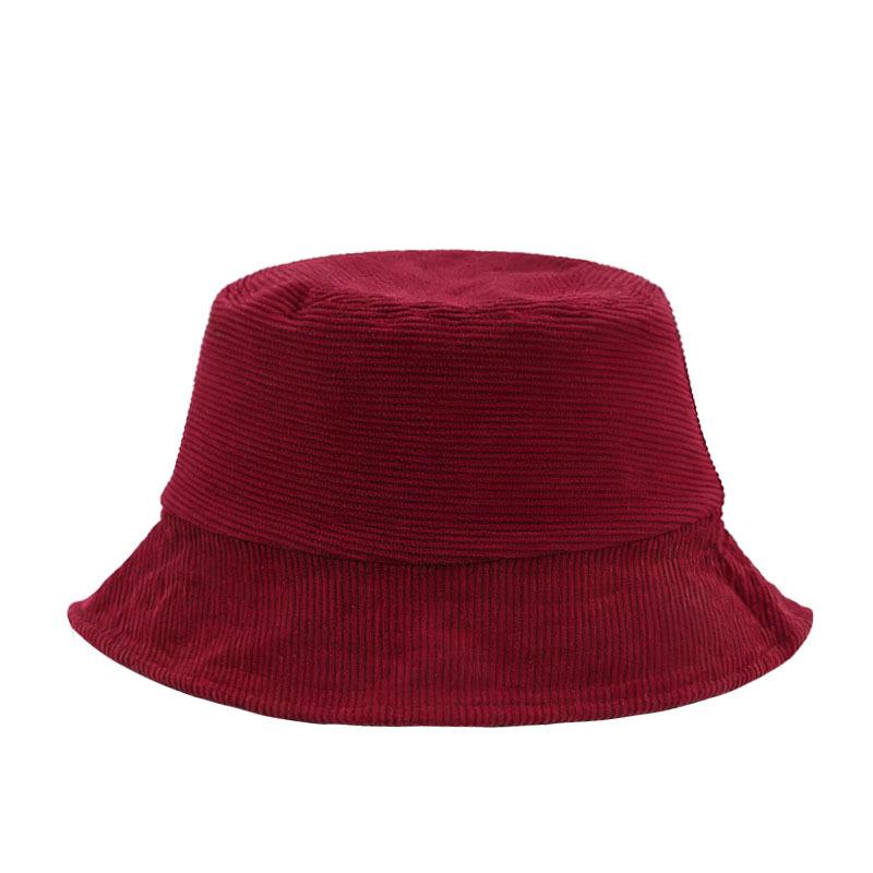 New Cross-Border Corduroy Bucket Hat Large Head Circumference Fashionable Versatile Casual Internet Celebrity Digital Sun