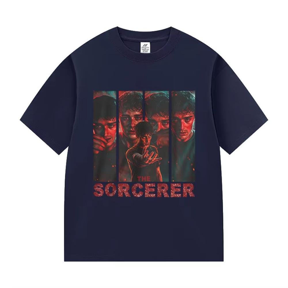 Tv Series Will Byers The Sorcerer Graphic T Shirt Men's Vintage Fashion Short Sleeve T-shirt Man Women Cotton T-shirt Streetwear