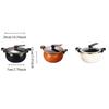 Practical 7 L Chubby Micro-Pressure Pot Large Capacity Universal Stew Pot Thickened Visible Cover Simmering Pot Stove