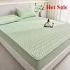 Summer simple latex mat three-piece set household summer thickened mattress ice silk latex mat solid color simple