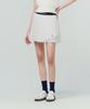 SERGIO TACCHINI W Flying Asymmetrical Pleated Skirt (White)