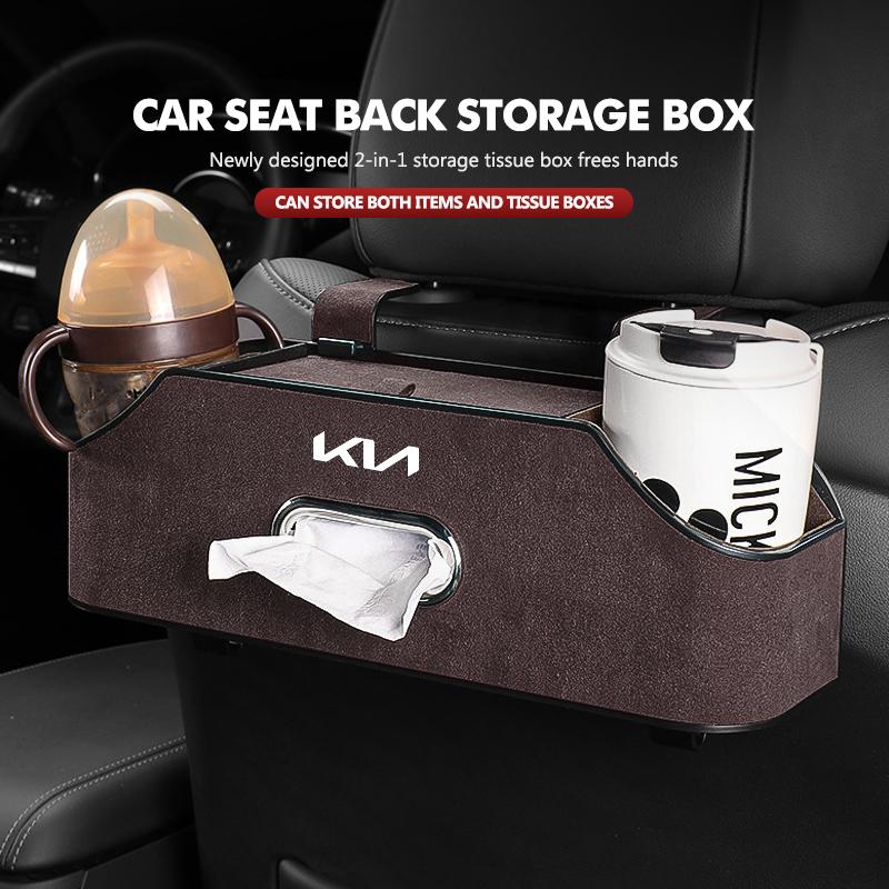 Car Seat Organizer Multi-Pocket Travel Drinks Holder Auto Decorative Accessories For KIA Stinger Optima Cerato Soul Venga Forte Dmjp20