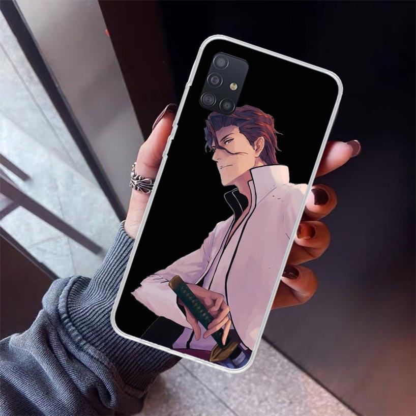 Bleach Aizen Sousuke Phone Case For Samsung Galaxy A52 A51 A50S A32 A22 A12 A02S A72 A71 A31 A70 A30S Note 20 Ultra 10 Plus S10
