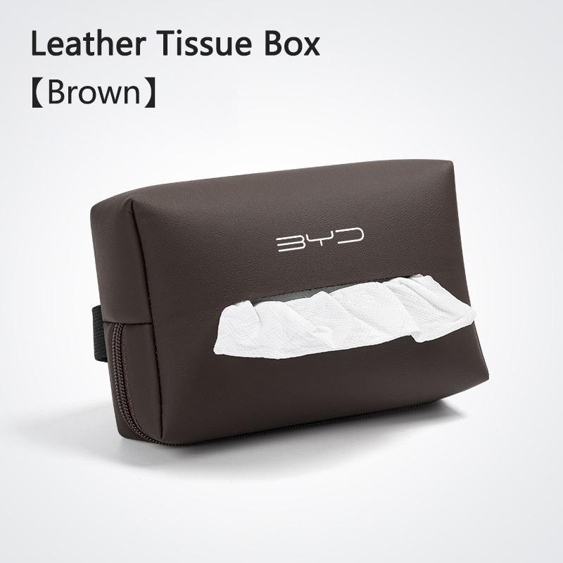 

Leather Car Tissue Box Car Chair Back Draw Paper Box Accessories For BYD Tang Han EV Yuan ATTO 3 Song PLUS Pro MAX DMI Qin Atto3