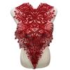 Shiny Wedding Dress Lace Sequins 70*32cm DIY Decorative Embroidery Decals Fabric Patch  Clothes