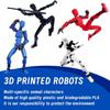(Assembly Completed) Titan13 Action Figure,4PCS Action Figures,Titan13 Action Figure 3D Printed Robot Multi-Jointed Movable,Desktop Decorations for