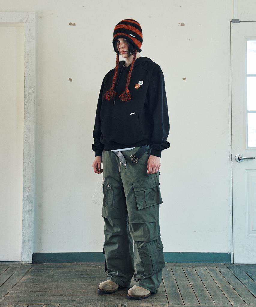 Cut-Off Hoodie Black