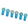 6Pcs Aluminum Alloy M3 Link Rod Tie Rod End   Head Joint Holder for 1Celsius10 RC Car