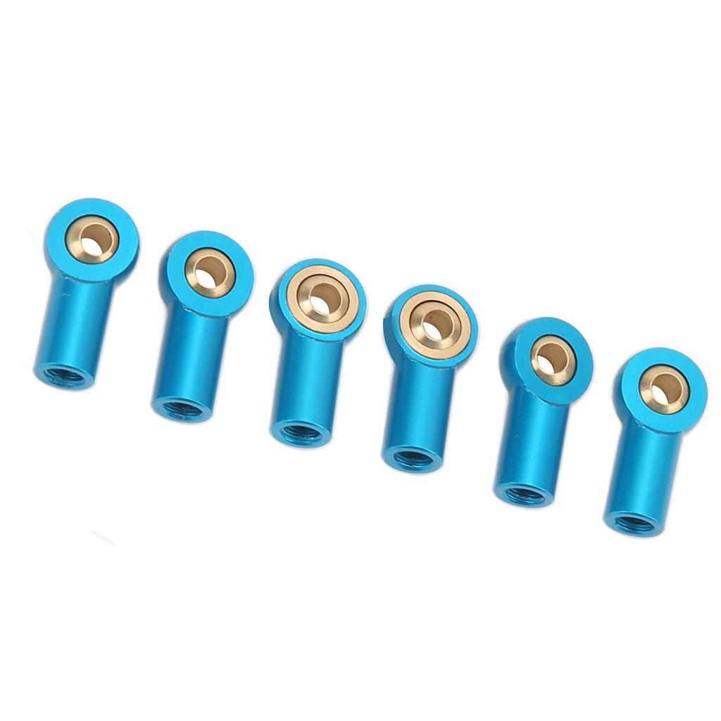 6Pcs Aluminum Alloy M3 Link Rod Tie Rod End   Head Joint Holder for 1Celsius10 RC Car