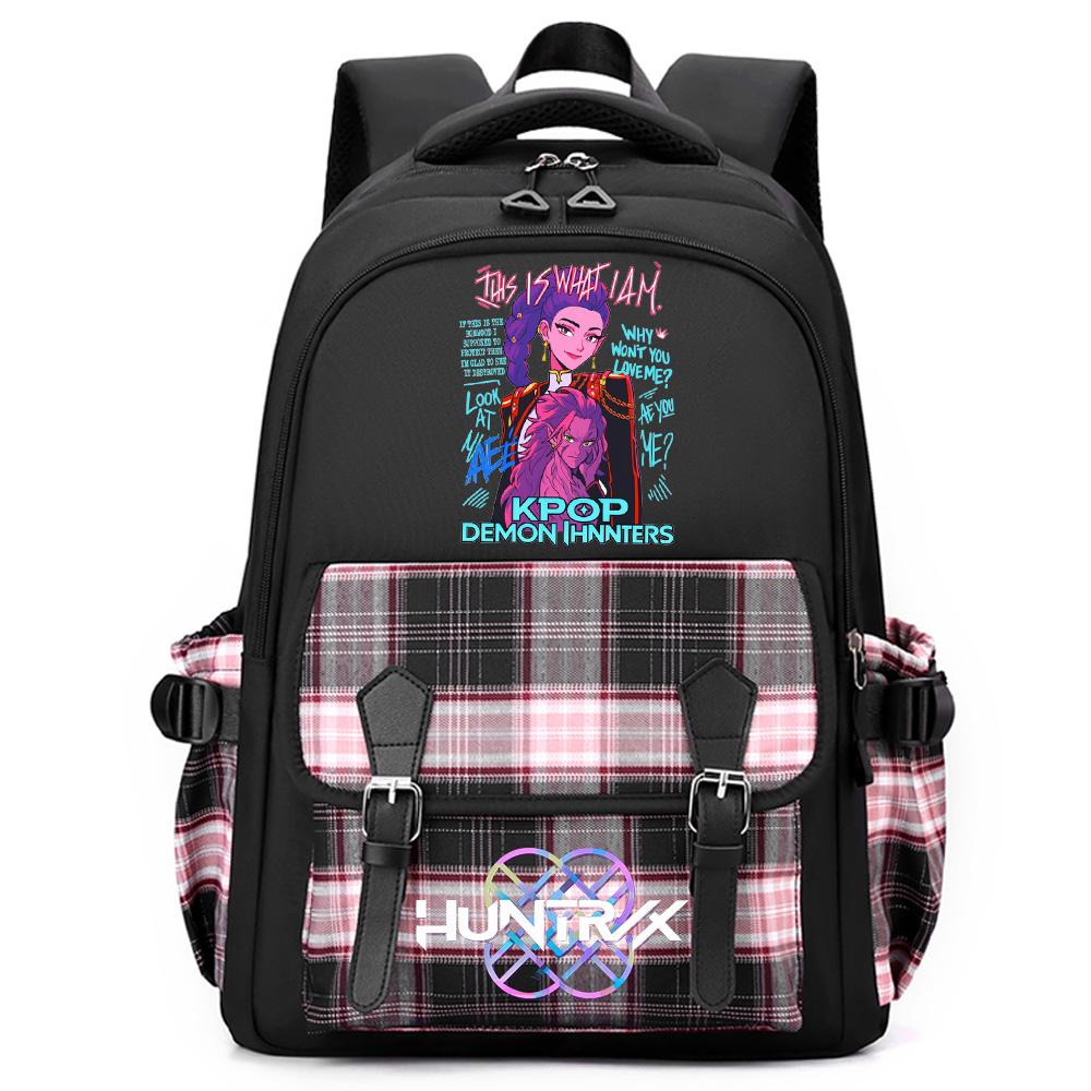 Anime K-Pop Printed Large Capacity Backpack for Teenger Student Girl Boy Schoolbag Bookbag Women Large Capacity Waterproof Travel Bag Kid Gift