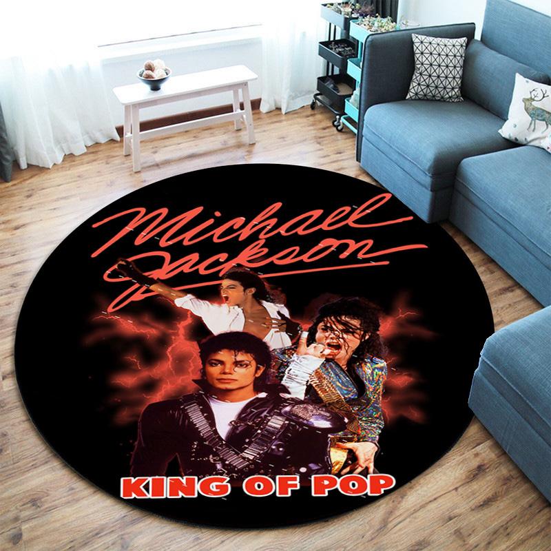 Renowned American Grammy Award Winning Singer Michael Jackson's Circular Carpet Is Soft, Home, Bedroom, Door Mat Decoration, and Non Slip Carpet F1