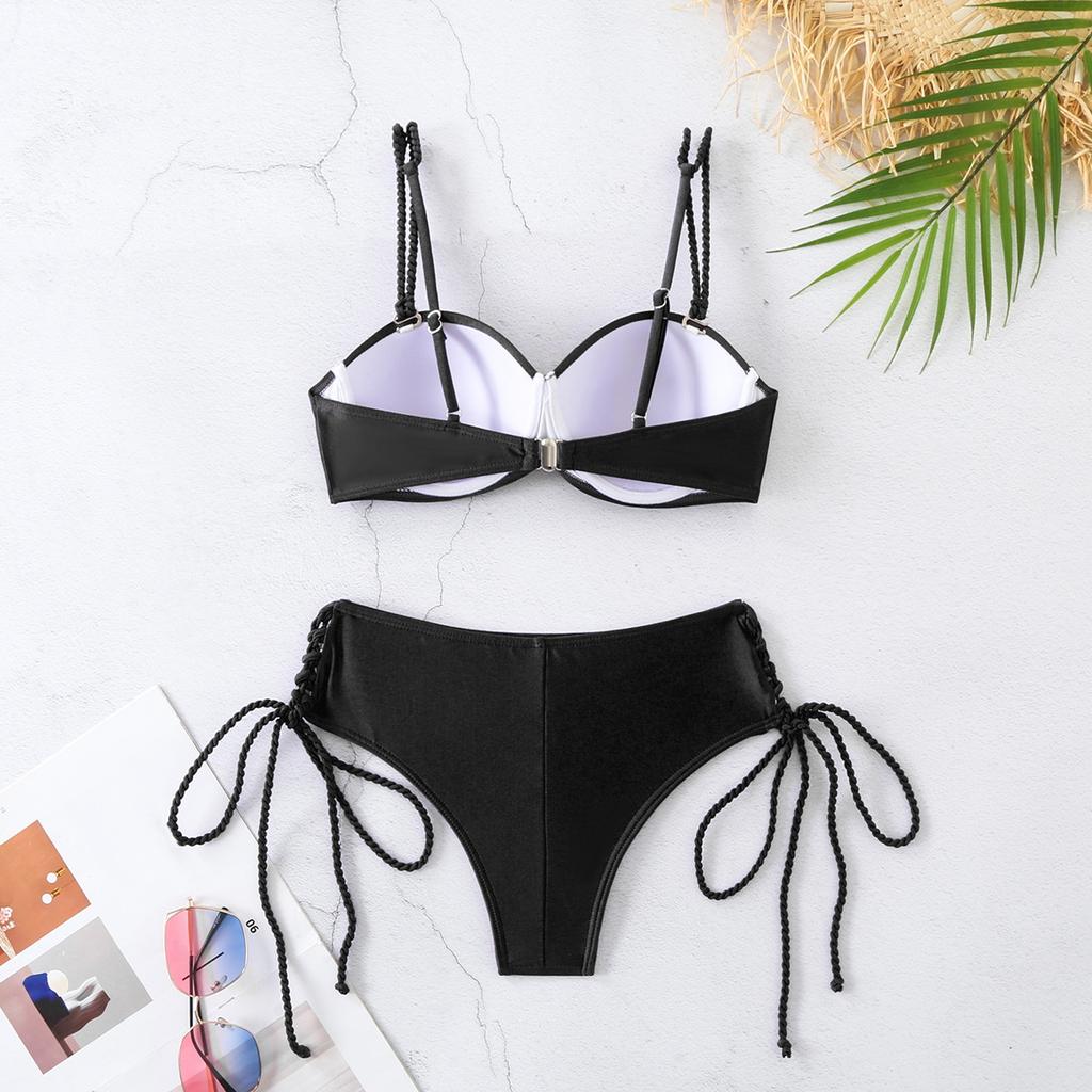 Underwire Bikini Swimsuit High Waist Swimwear for Women Push Up Two Piece Bathing Suits Push Up Summer Female