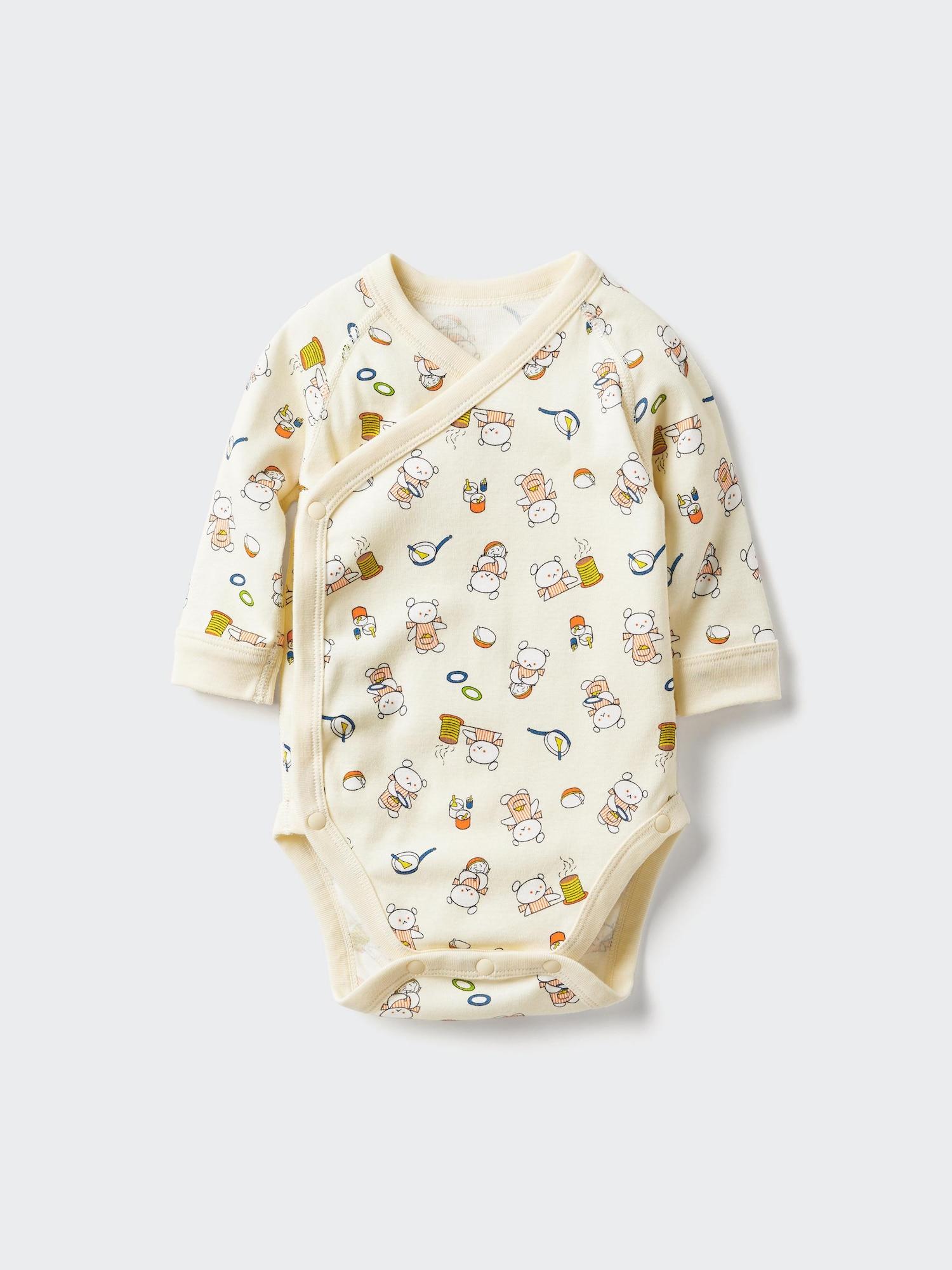 

Uniqlo Боди с длинным рукавом из детской книги Bn C 60 см 40 CREAM/BABY 60