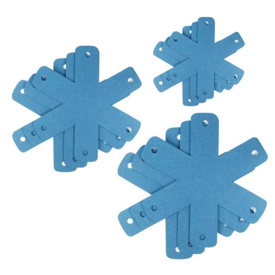 

12 шт. защитные приспособления для кастрюль и сковородок, защищают утолщенную, очень большую, свободно противостоящую ожогам, нескользящую кухонную посуду, нетканый материал синий