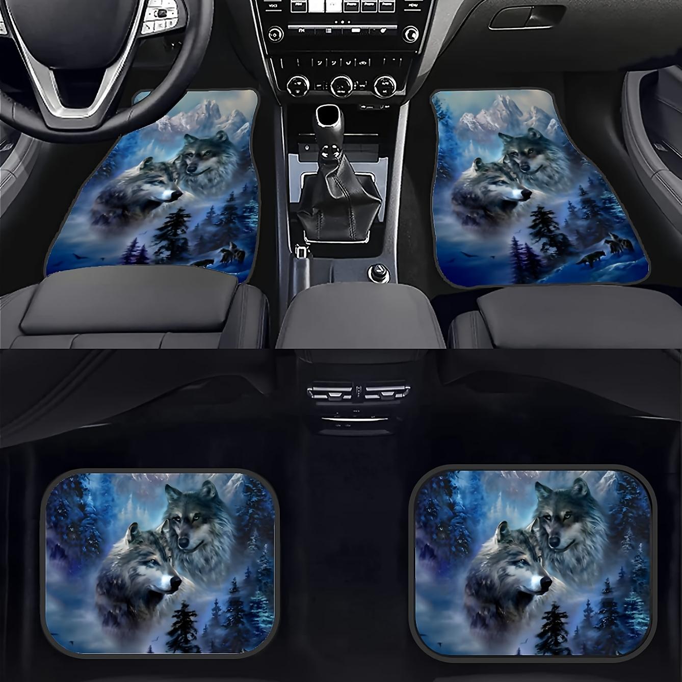 

And SUVs 4pcs Timberwolf Universal car floor mats trucks suitable for interior protection in sedans non-slip and durable A