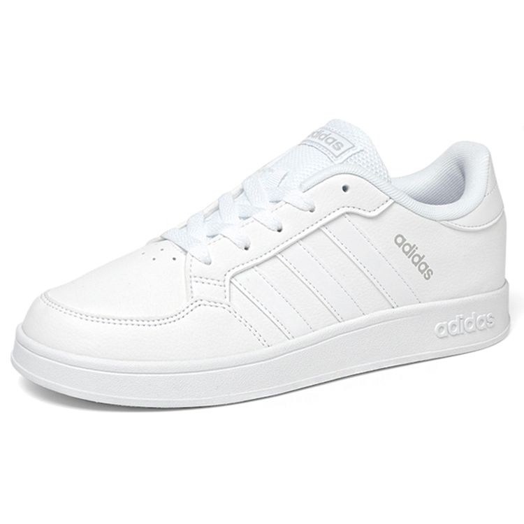 Adidas Breaknet Comfortable Versatile Non-Slip Durable Low-Top Kids Skate Shoes Kids Sneakers White FY9504