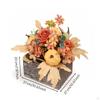 Flower Arrangement with Wooden Planter Box Rustic Artificial Flowers In Farmhouse