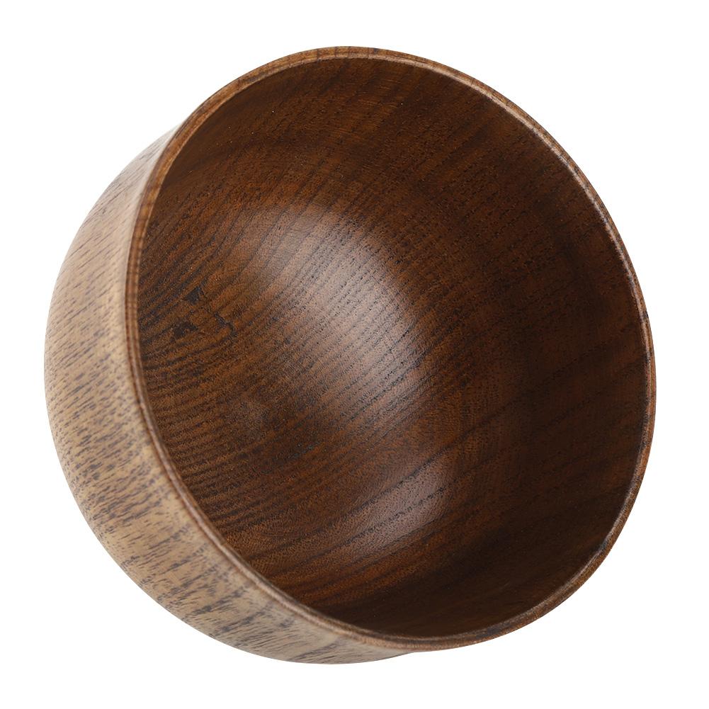 Child Kid Wooden Handmade Bowl Food Container Heat Resistant Tableware